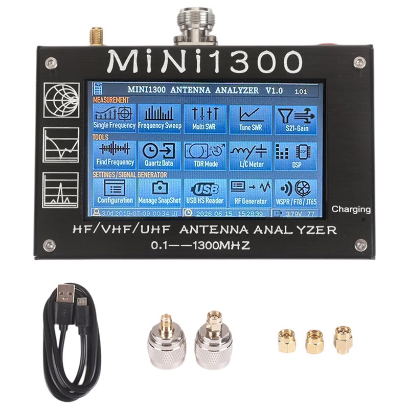 Signal Generator Spectrum Analyzer - ABUI-Mini1300 Analisador de Rede Vetorial de