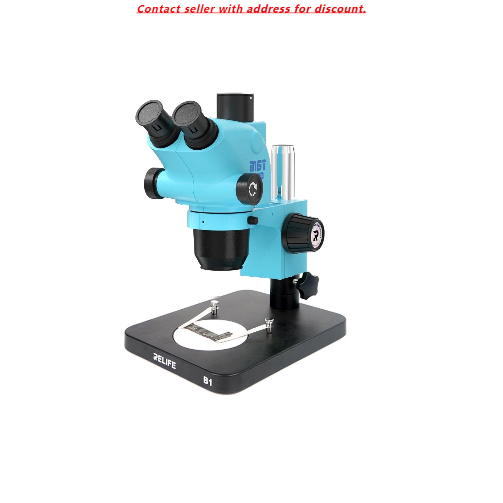 Stereo Trinocular Microscope Pcb - Relife RL-M6T Pro-B1 trinocular hd microscópio