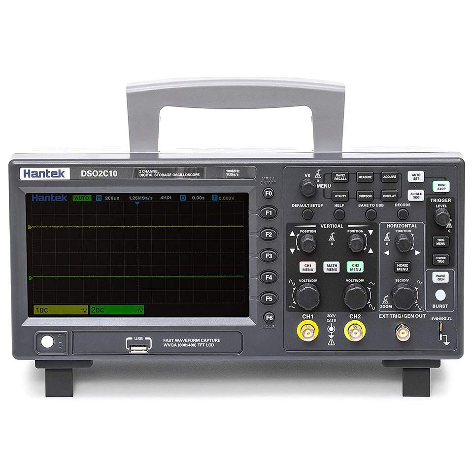 Digital Storage Oscilloscope 100Mhz - Hantek DSO2C10 2 canais 100 MHz