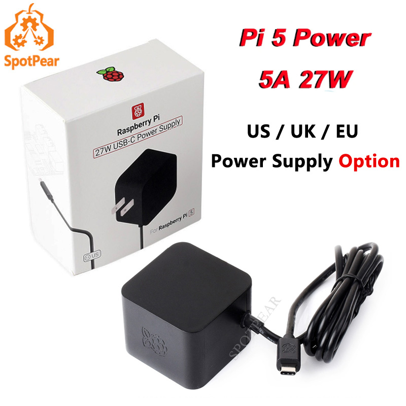 Raspberry Pi 5 8Gb Kit - Fonte de Alimentação Oficial Original para