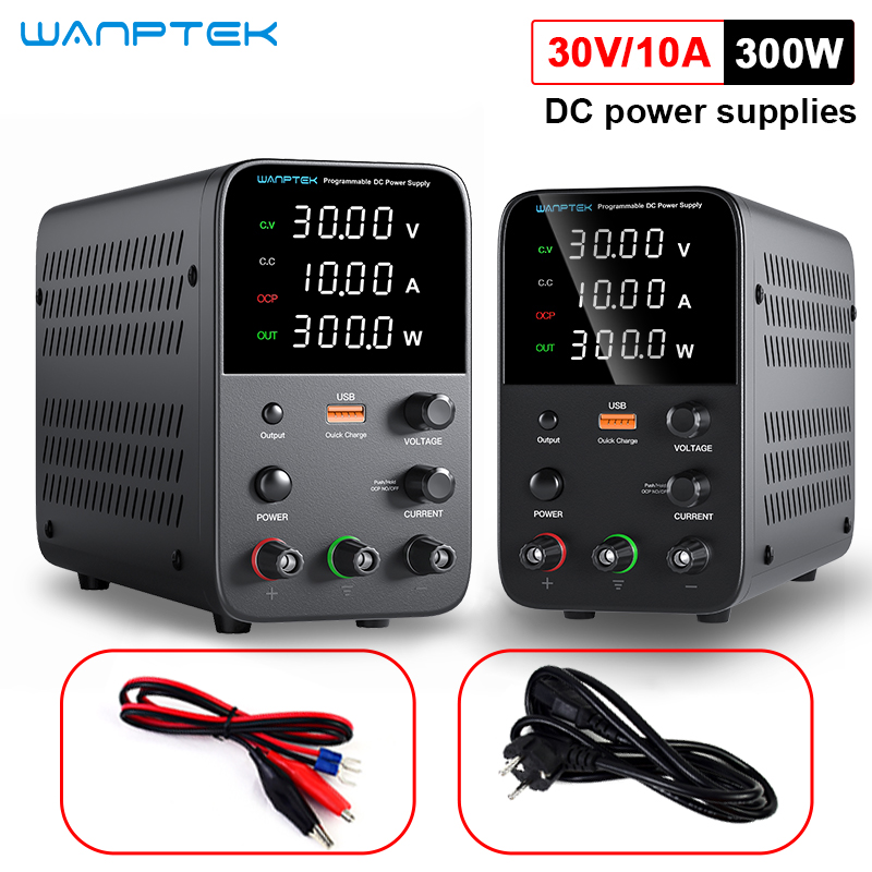 Programmable Dc Power Supply 30V 10A - Wanptek fonte de alimentação dc programável