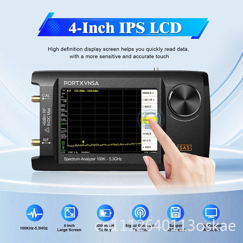 Signal Generator Spectrum Analyzer - Analisador de Espectro Portátil Multifuncional SA5
