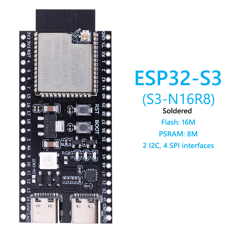 Esp32 S3 Development Board Lot - Placa de Desenvolvimento ESP32 S3 com