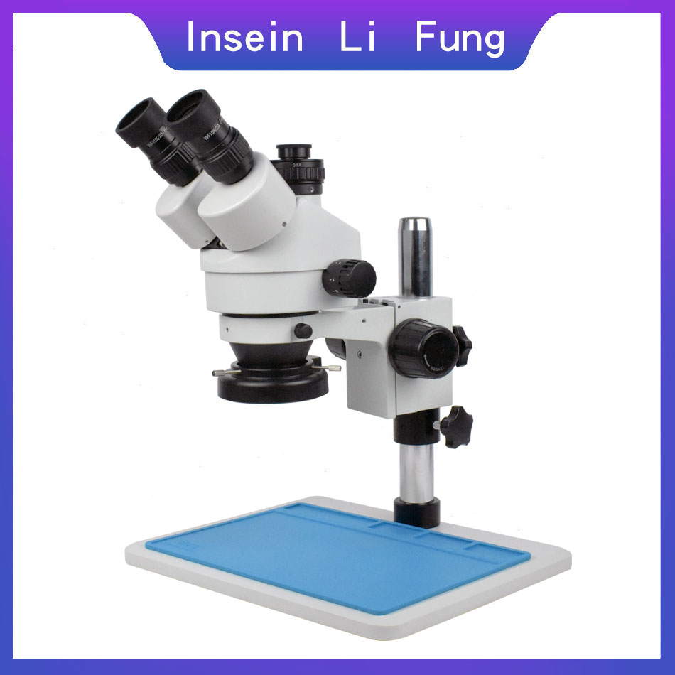 Stereo Trinocular Microscope Pcb - Microscópio binocular estéreo industrial, x-90x, simul-focal,