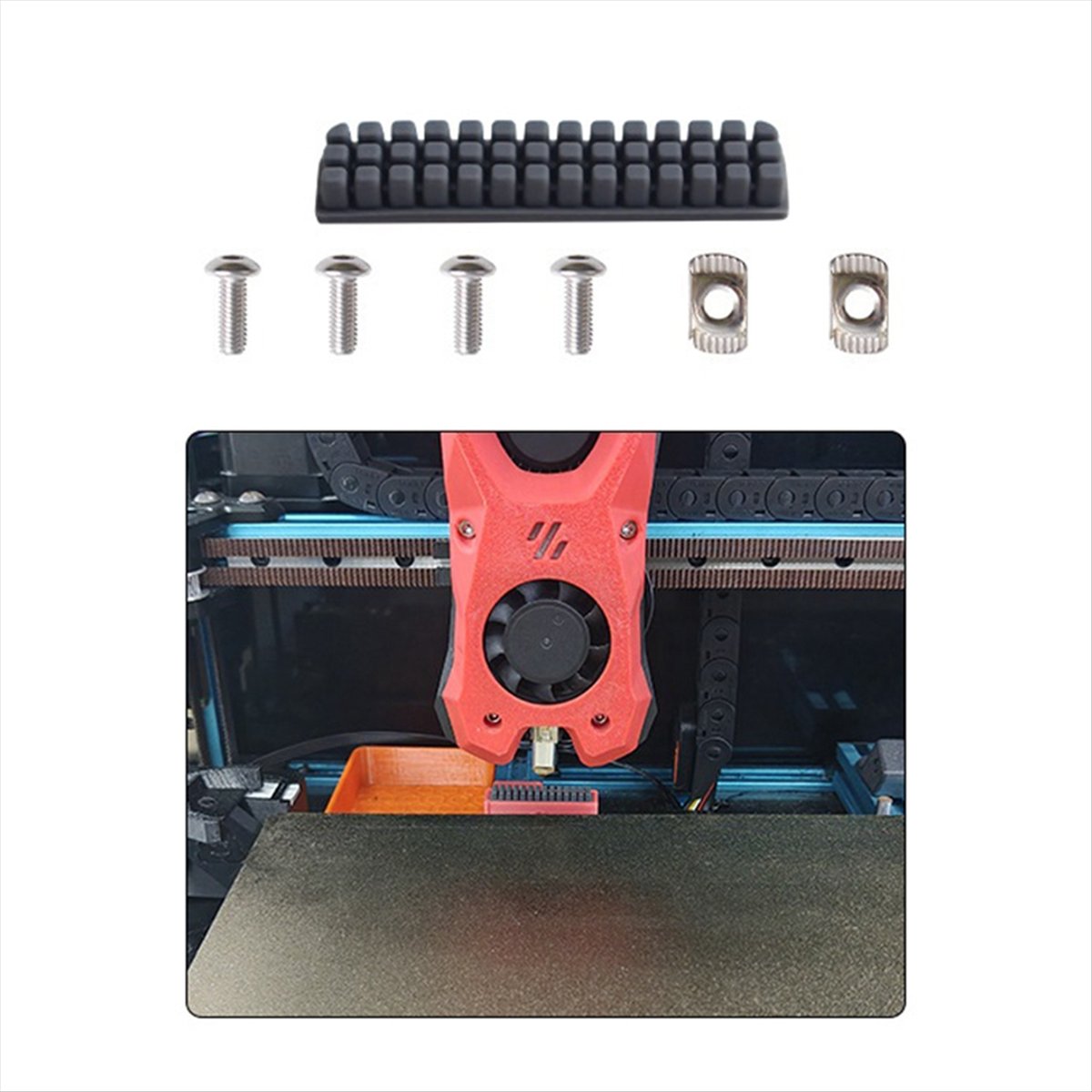 Voron 2.4 R2 Kit - (B63C) Escova de Silicone para Bico