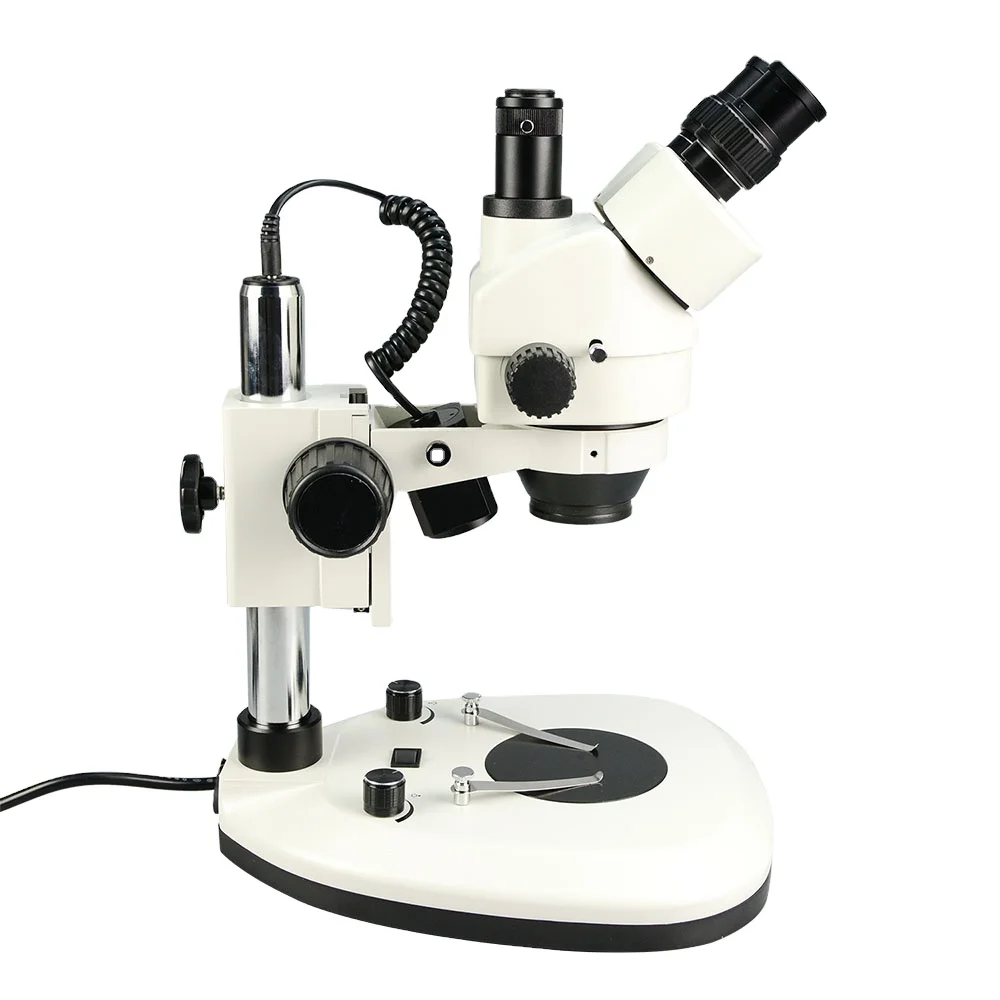 Stereo Trinocular Microscope Pcb - Microscópio Trinocular Óptico Industrial 7x-45x, Microscópio