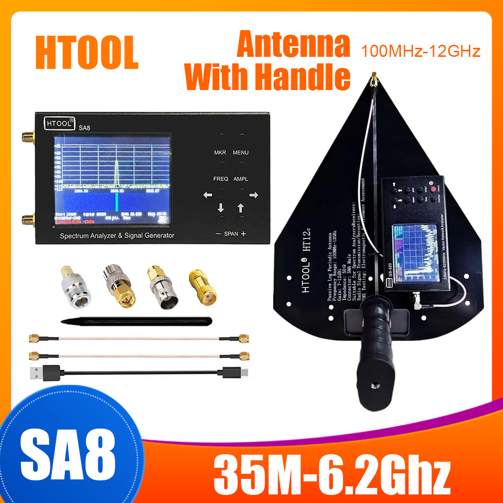Signal Generator Spectrum Analyzer - Analisador de espectro HTOOL SA8 35M-6.2Ghz