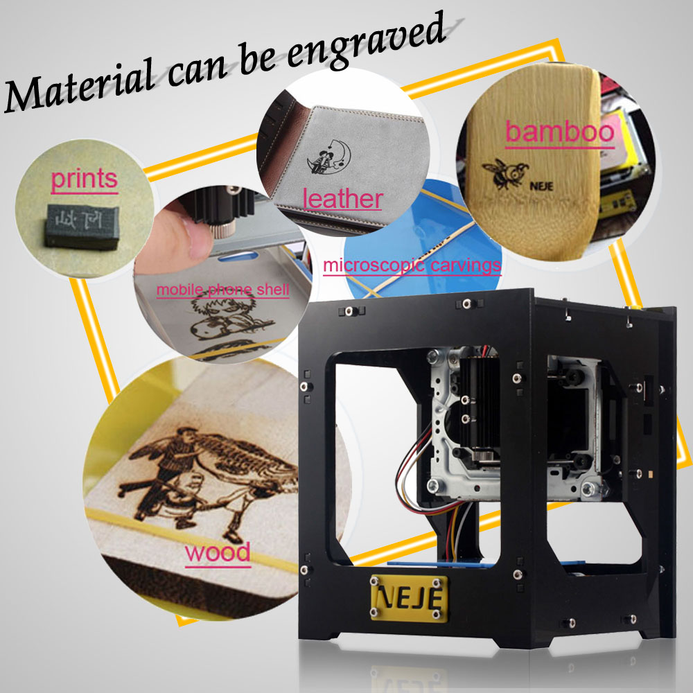 Mini Laser Engraver Cnc Router - Neje 500mw mini roteador cnc cortador