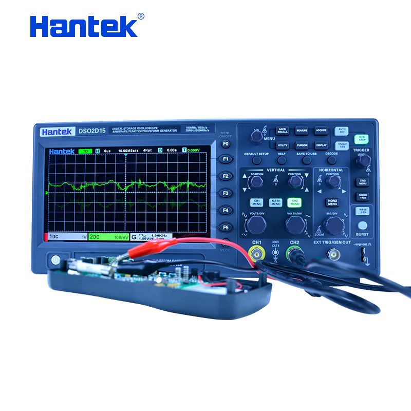 Digital Storage Oscilloscope 100Mhz - Osciloscópio Digital Portátil Hantek DSO2C10 2C15