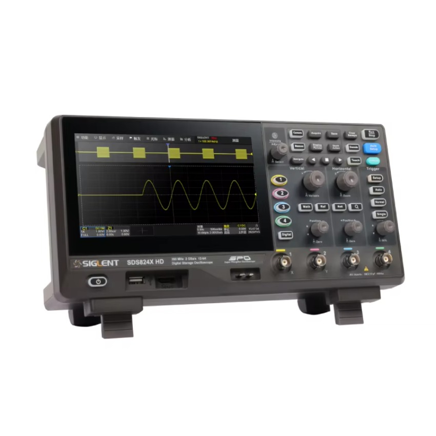 Digital Storage Oscilloscope 100Mhz - Osciloscópio Digital SIGLENT SDS802XHD/SDS812XHD com Armazenamento,