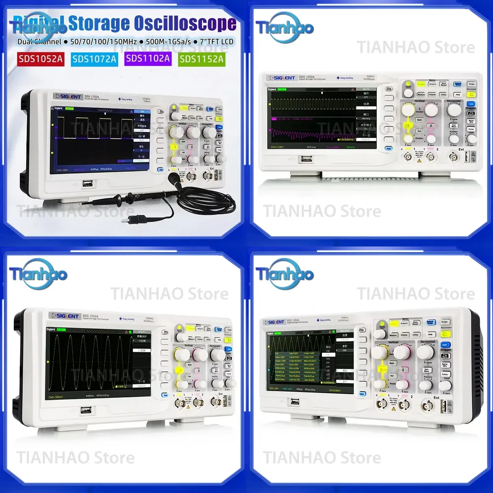 Digital Storage Oscilloscope 100Mhz - Osciloscópio Digital de Armazenamento para SIGLENT
