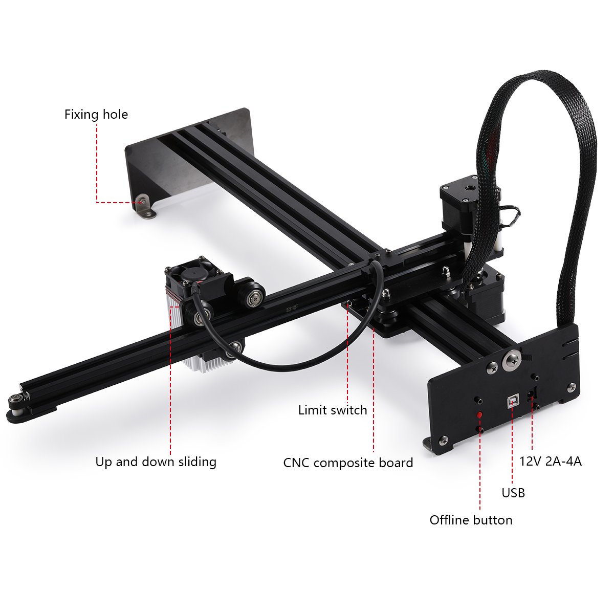 Em estoque neje 3 plus n40630  - Mini Laser Engraver Cnc Router avaliação e preço