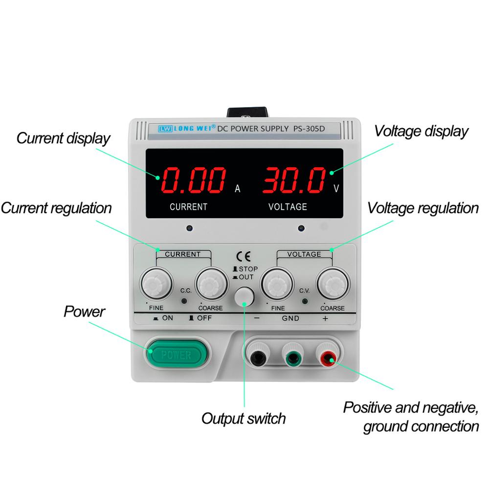 Lw PS-305D 302d 303d 6402d 640 - Linear Lab Power Supply Adjustable avaliação e preço