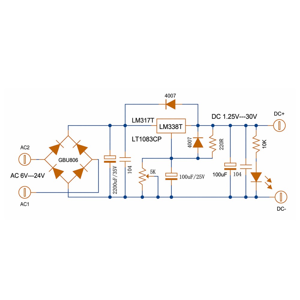 Módulo Regulador de Tensão Lin - Linear Lab Power Supply Adjustable avaliação e preço