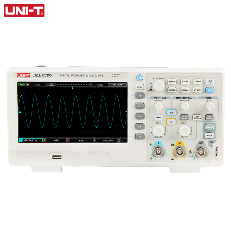 UNI-T UTD2102CEX + Osciloscópi - Digital Storage Oscilloscope 100Mhz avaliação e preço