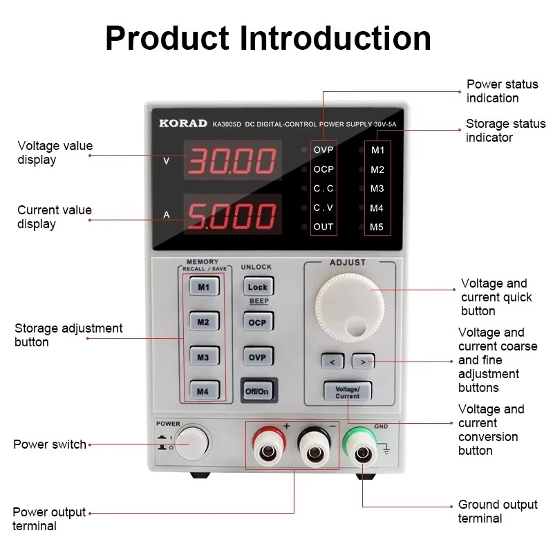 KA3010P 30V 10A KA3010D 30V 10 - Programmable Dc Power Supply 30V 10A avaliação e preço
