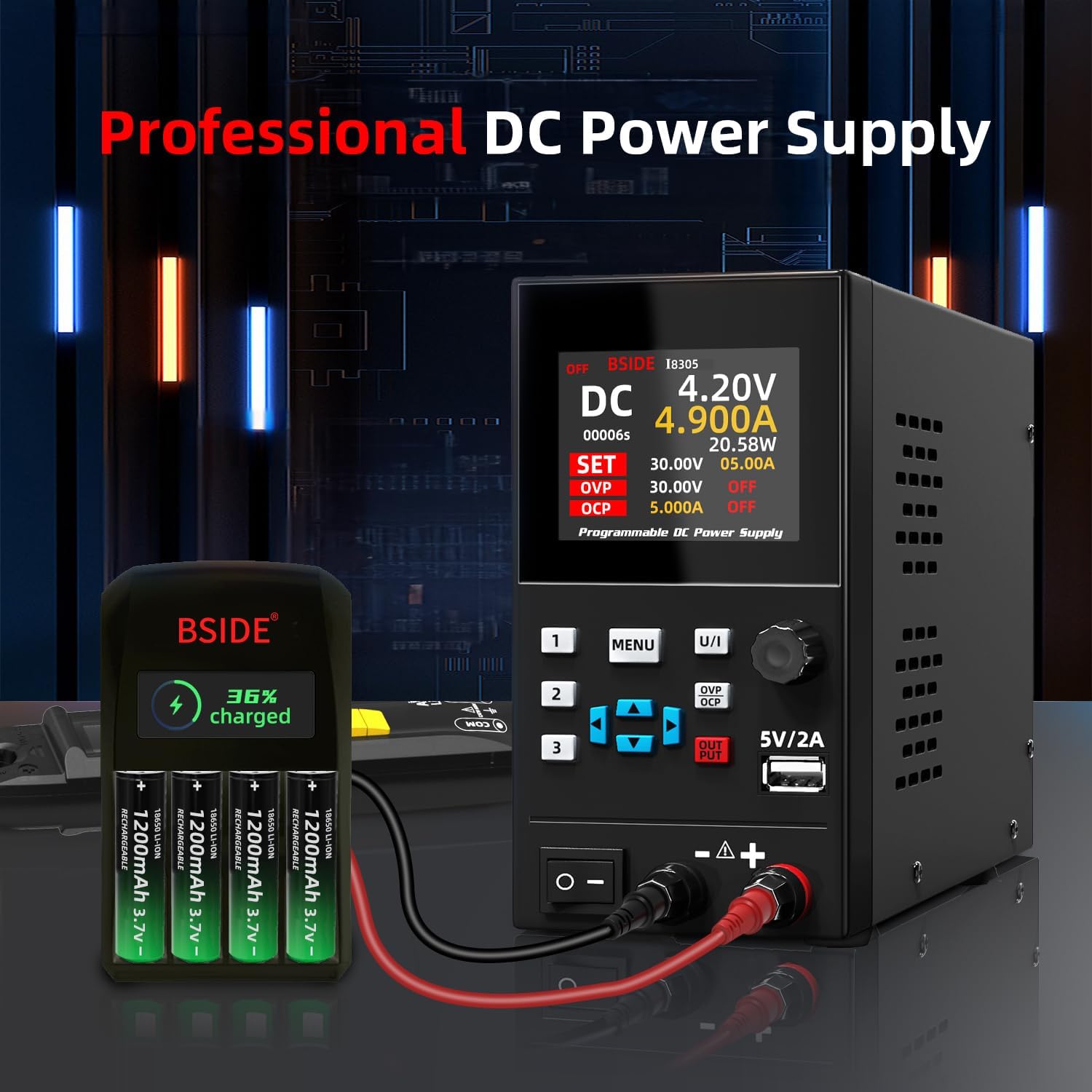 Fonte de alimentação regulada  - Programmable Dc Power Supply 30V 10A avaliação e preço