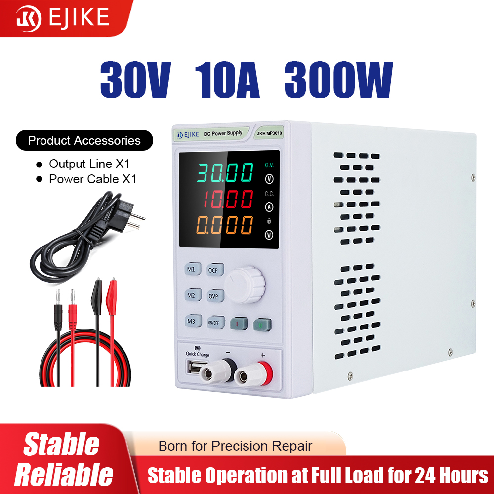 Fonte de Alimentação DC EJIKE  - Programmable Dc Power Supply 30V 10A avaliação e preço