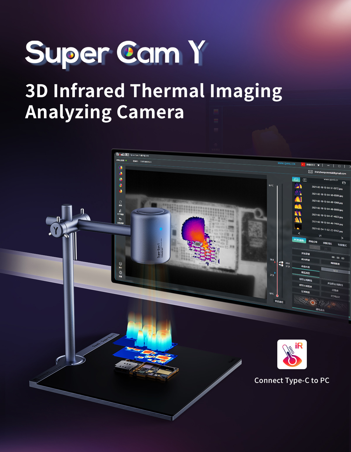 Qianli super cam y pro 3d câme - Thermal Imaging Camera Pcb Repair avaliação e preço