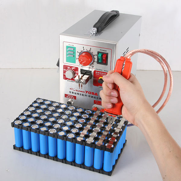 Soldador de Ponto SUNKKO 709A  - Spot Welder 18650 Battery Pack avaliação e preço