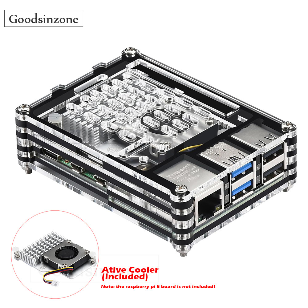 Caixa acrílica com refrigerado - Raspberry Pi 5 8Gb Kit avaliação e preço