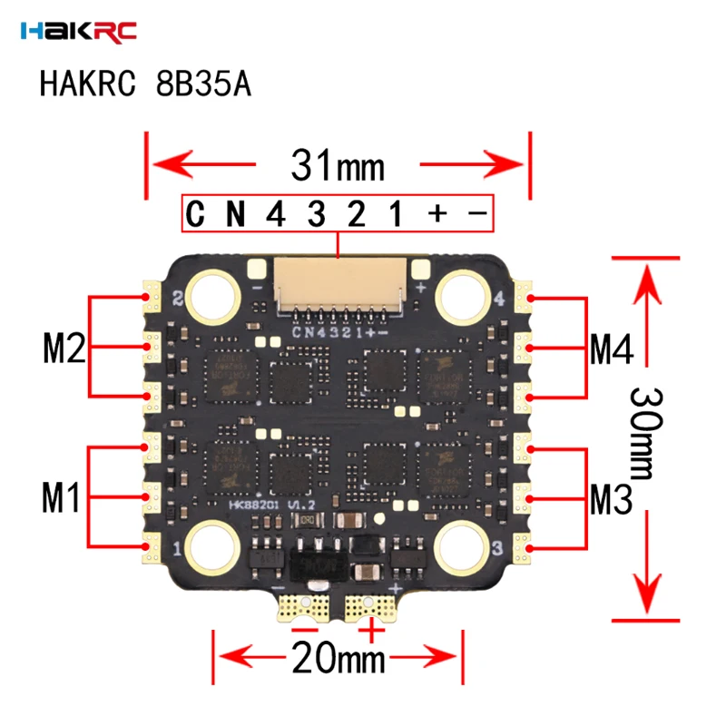 Controlador de Voo Mini HAKRC  - Fpv Flight Controller F7 Stack 60A avaliação e preço
